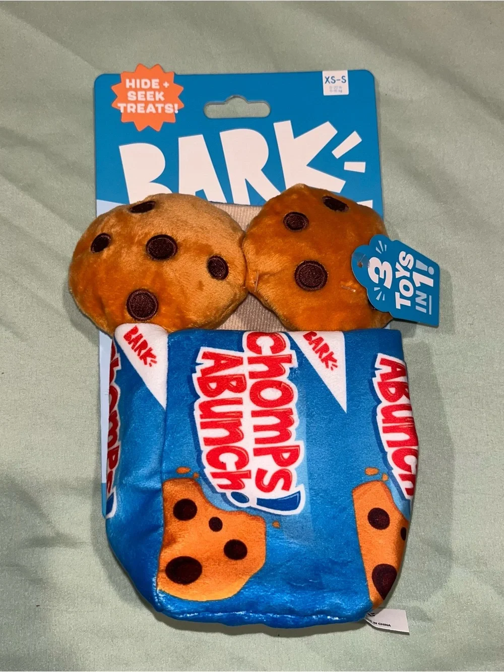 NEW BARK Cookie Box Dog Toy – Squeaky Plush Set